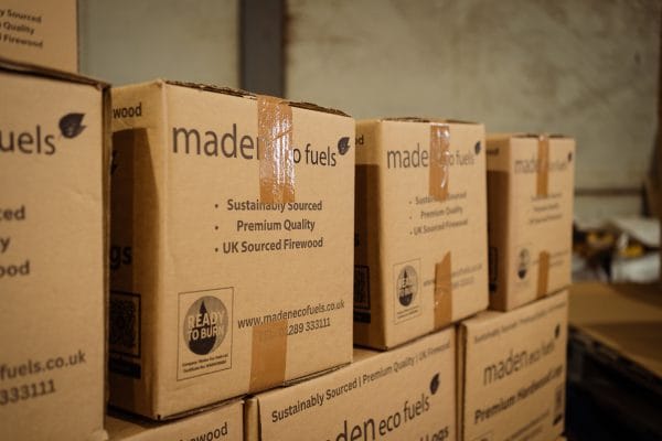 Boxed Logs Hardwood Logs Box - Maden Eco Fuels